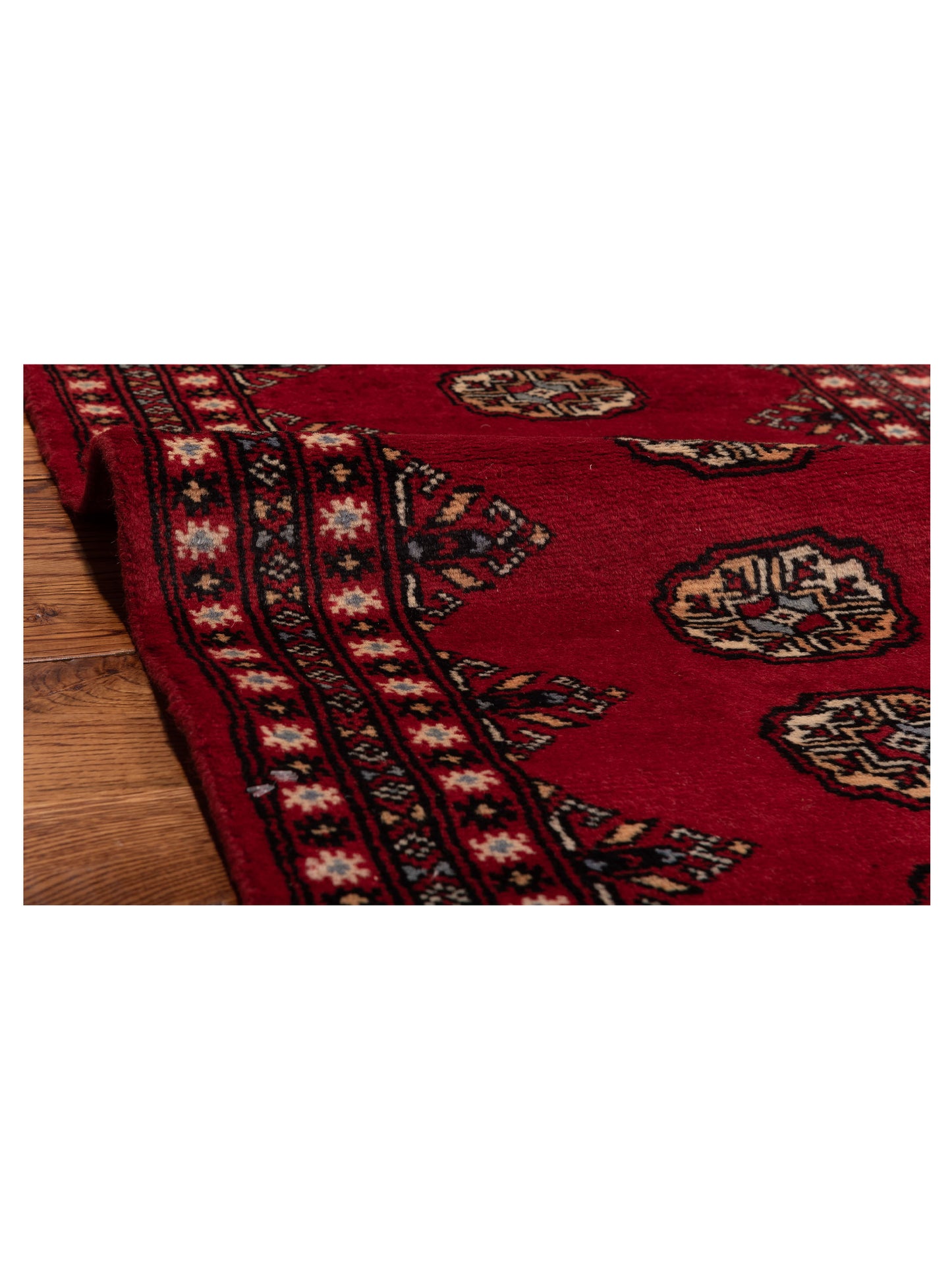 Nomad Bokhara 121187 Red  Traditional Hand Knotted Rug