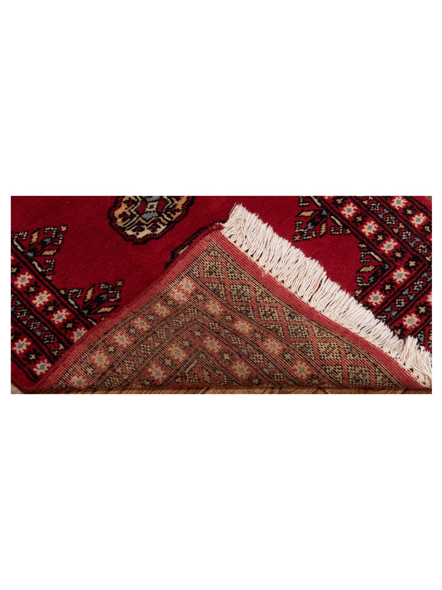 Nomad Bokhara 121187 Red  Traditional Hand Knotted Rug