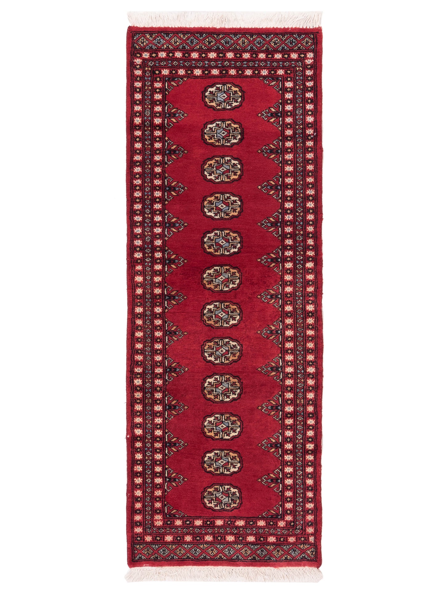 Nomad Bokhara 121187 Red Traditional Hand Knotted Rug