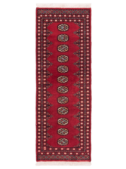 Nomad Bokhara 121187 Red Traditional Hand Knotted Rug