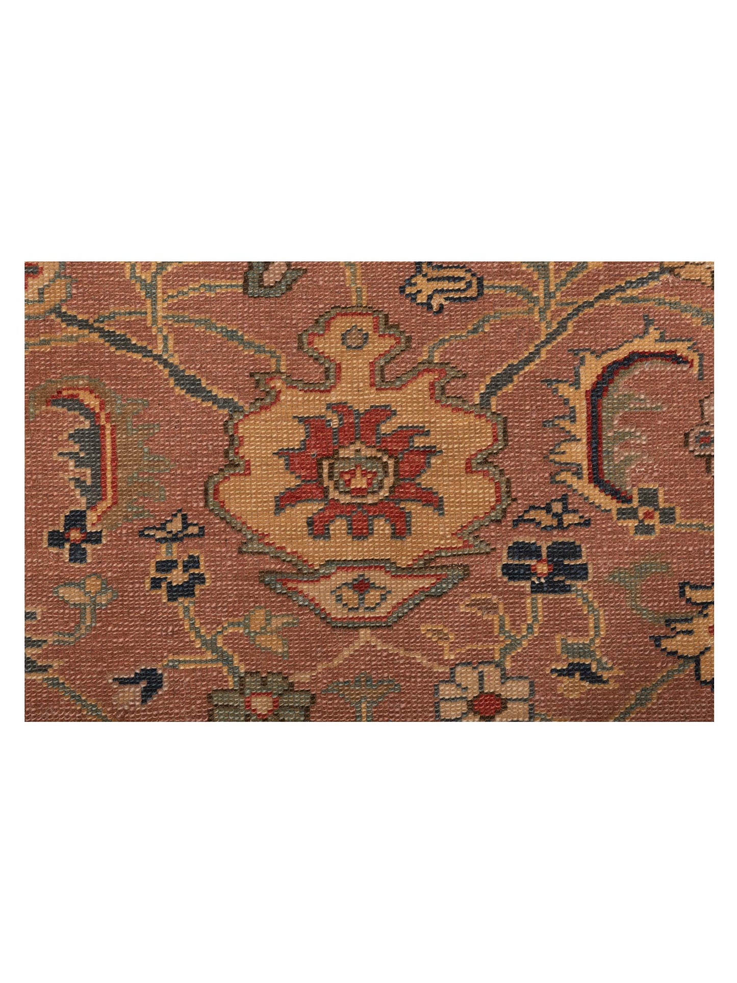 Pasha Antique Loom 121919 Purple Blue Transitional Hand Knotted Rug