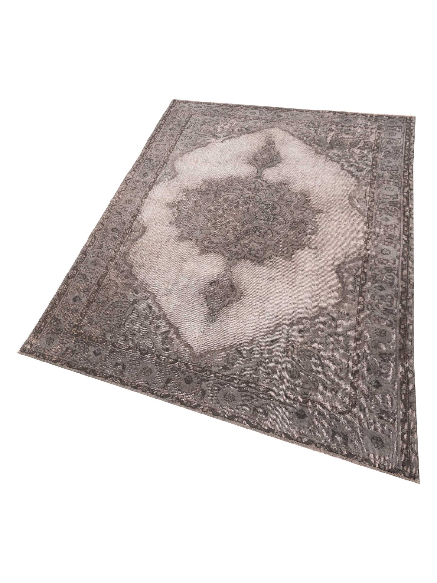 Pasha Vintage 121970 Gray  Transitional Hand Knotted Rug