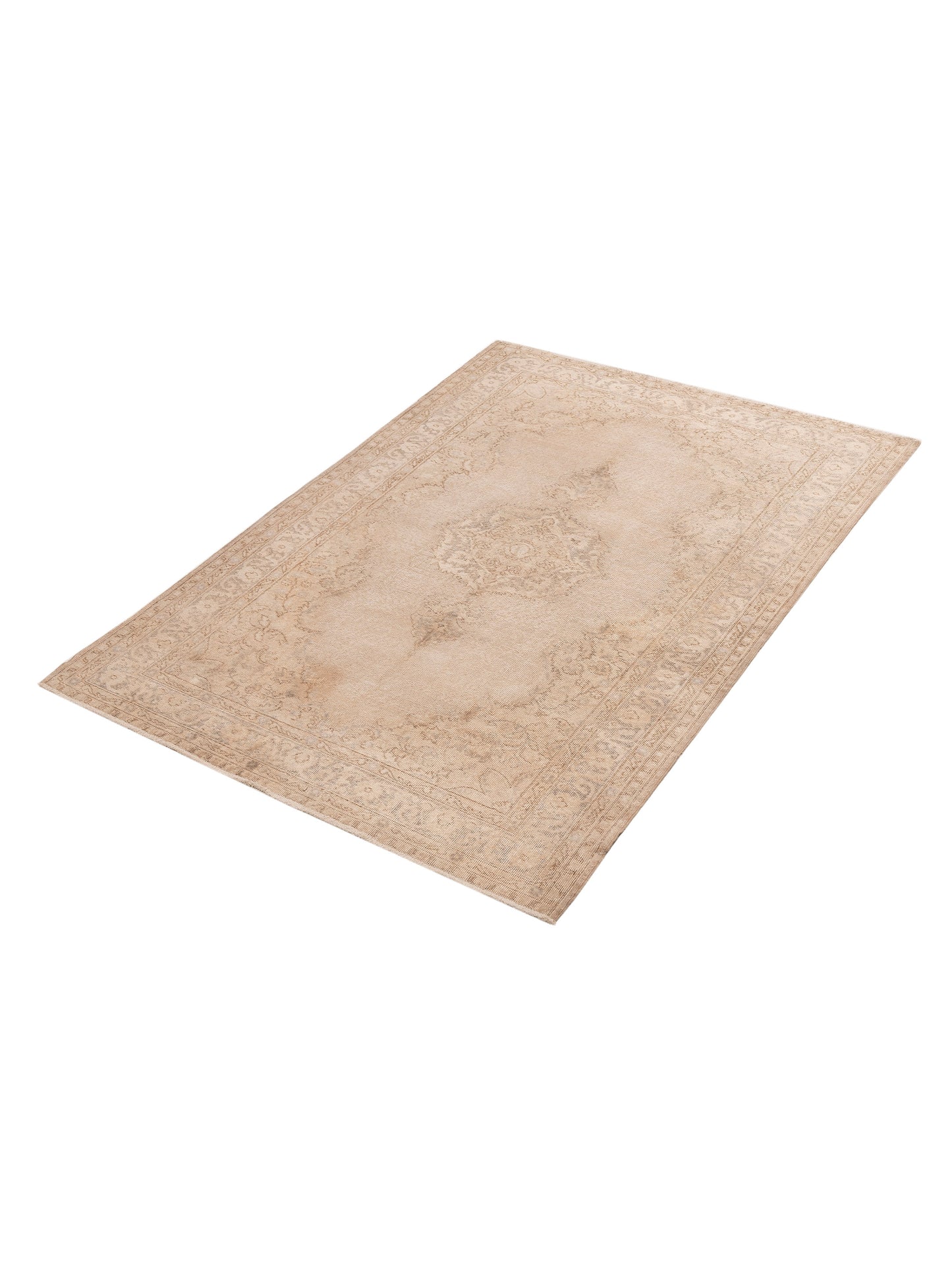 Pasha Vintage 121976 Beige  Transitional Hand Knotted Rug