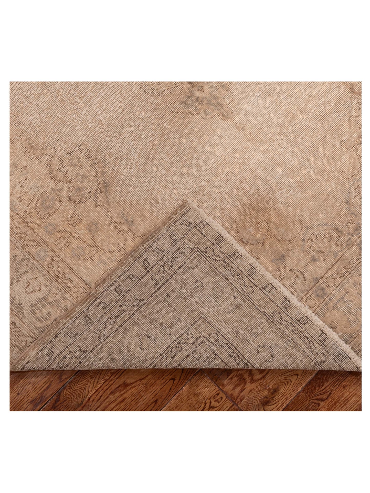 Pasha Vintage 121976 Beige  Transitional Hand Knotted Rug