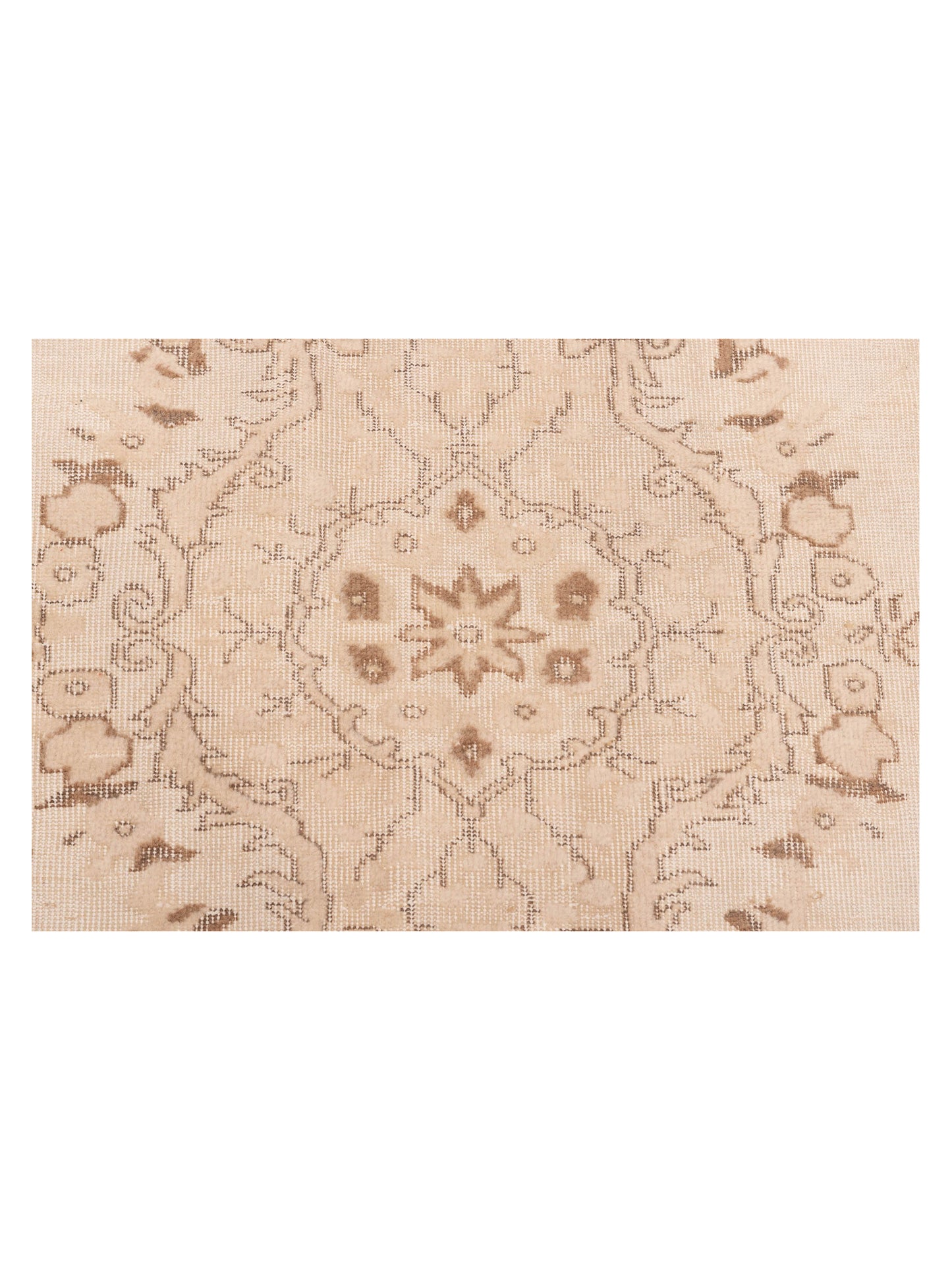 Pasha Vintage 121982 Beige Brown  Contemporary Hand Knotted Rug