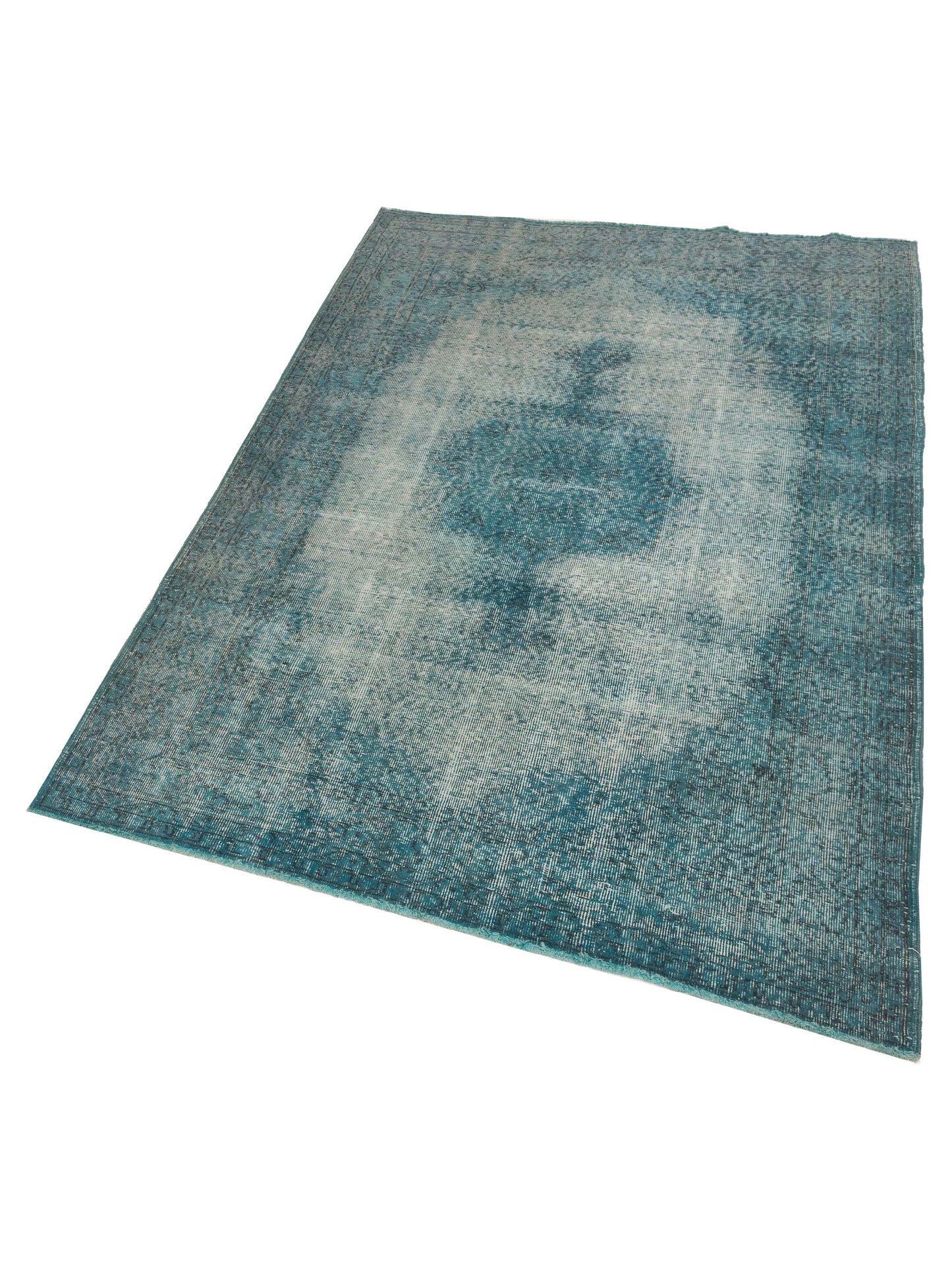 Pasha Vintage 121990 Turquoise  Transitional Hand Knotted Rug