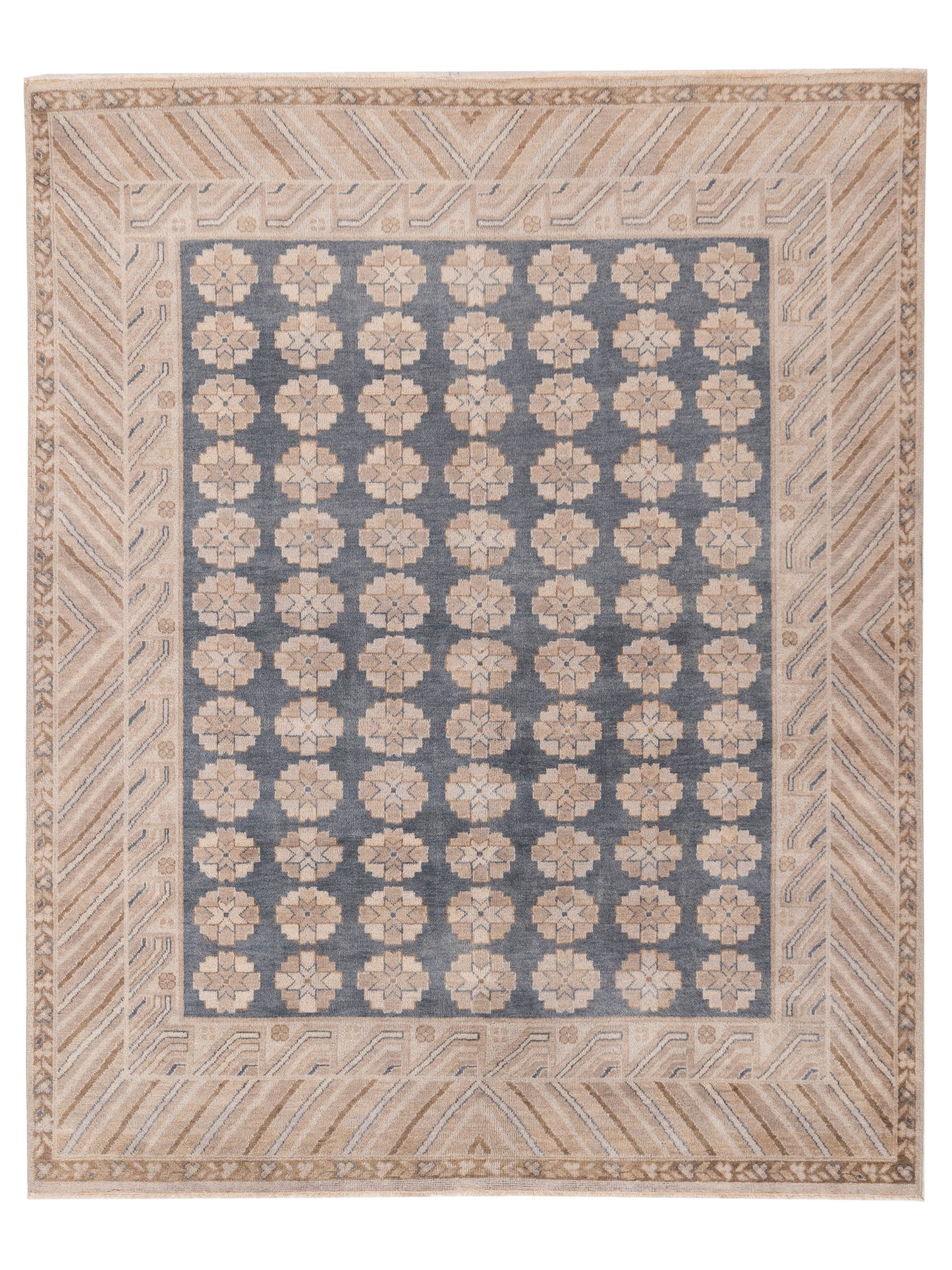 Rajpur Evren 122208 Dark Gray Transitional Hand Knotted Rug