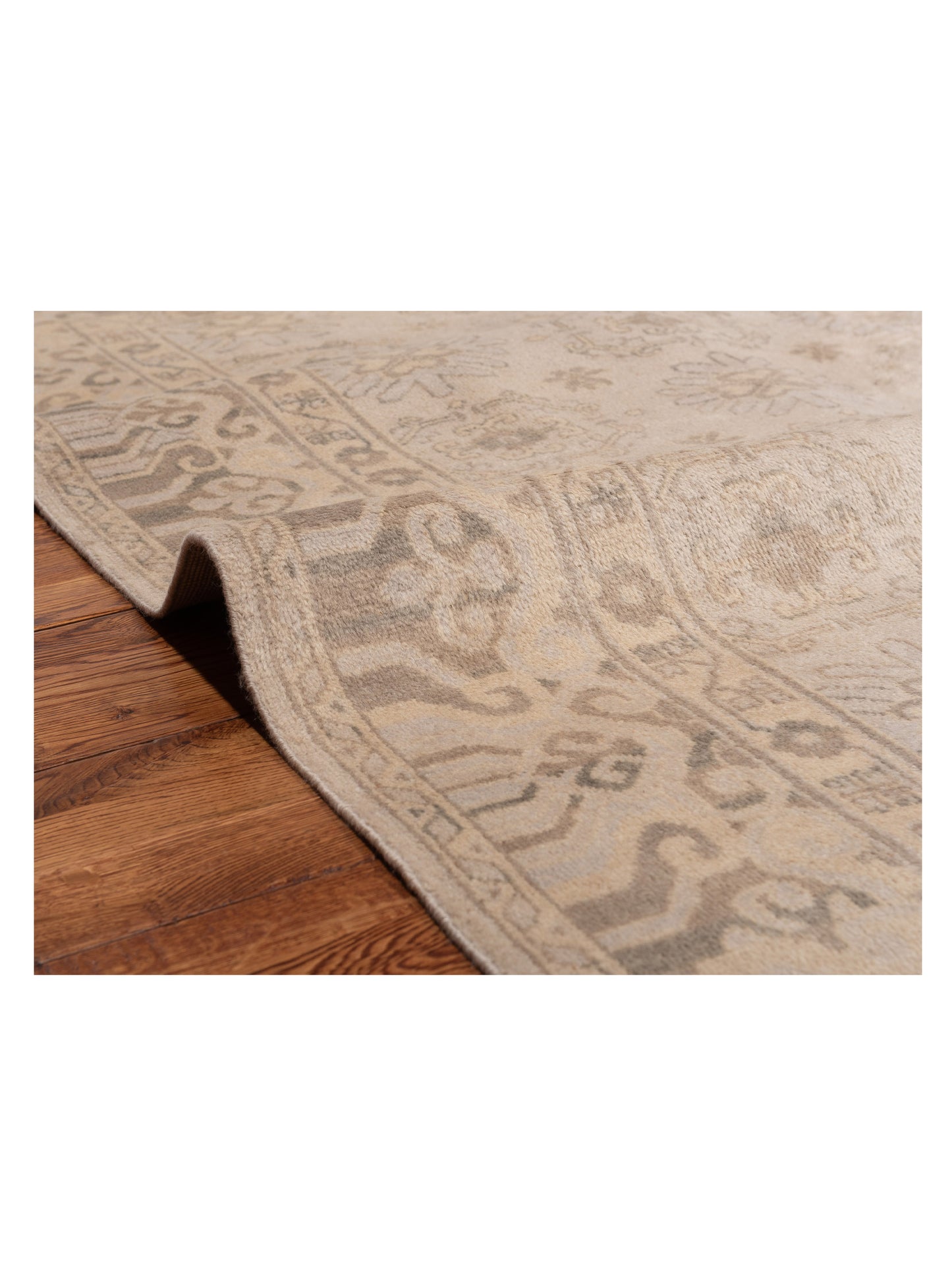 Rajpur Evren 122214 Gray Gray Transitional Hand Knotted Rug