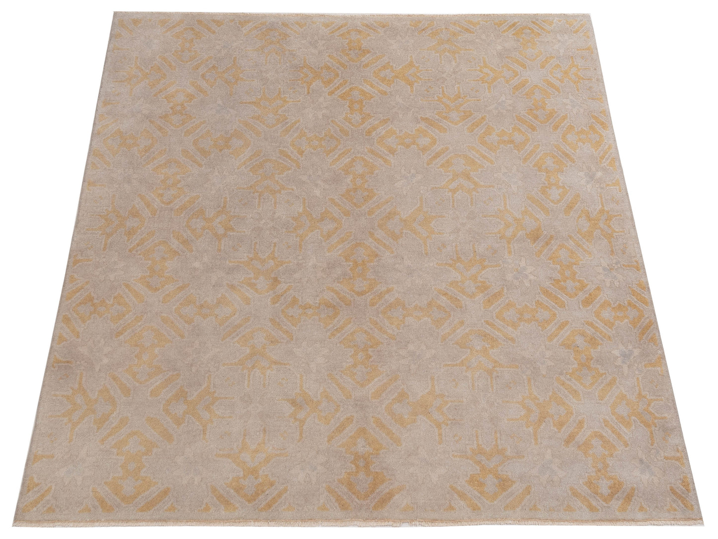 Rajpur Evren 122219 Beige Gold Transitional Hand Knotted Rug