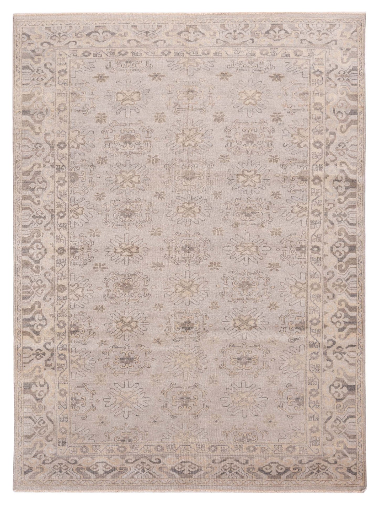 Rajpur Evren 122235 Silver Transitional Hand Knotted Rug