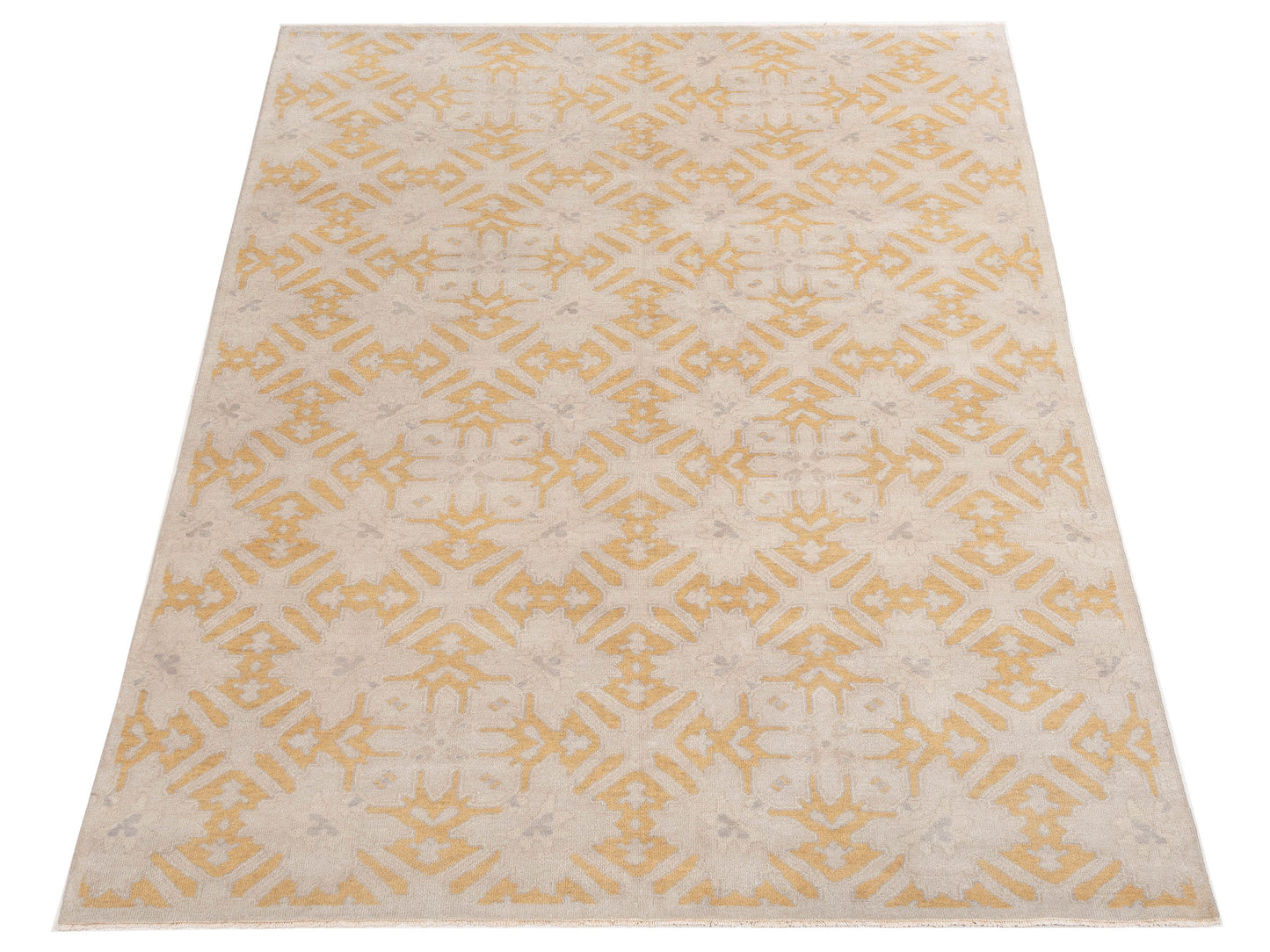 Rajpur Evren 122240 Beige Gold Transitional Hand Knotted Rug