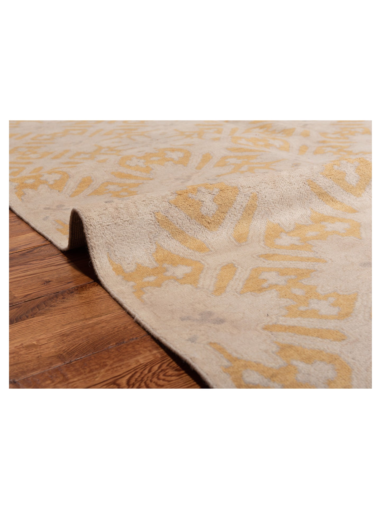 Rajpur Evren 122240 Beige Gold Transitional Hand Knotted Rug