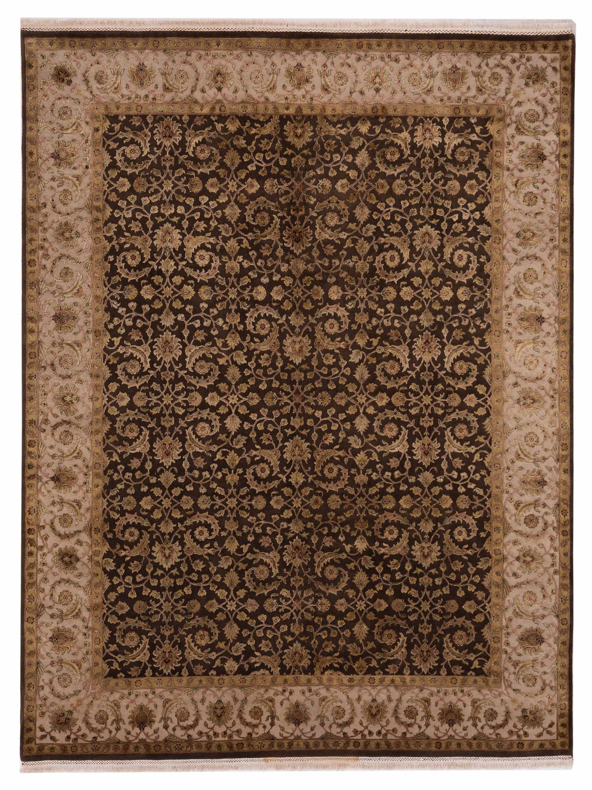 Rajpur Imperial Silk 122299 Brown Traditional Hand Knotted Rug