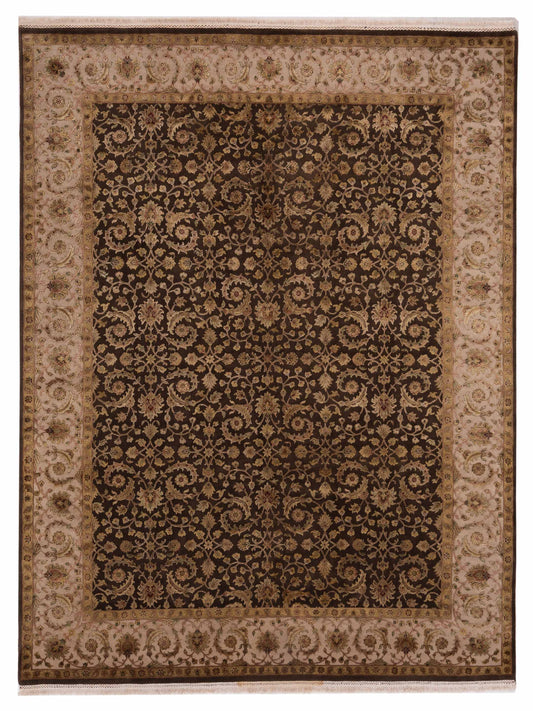 Rajpur Imperial Silk 122299 Brown Traditional Hand Knotted Rug