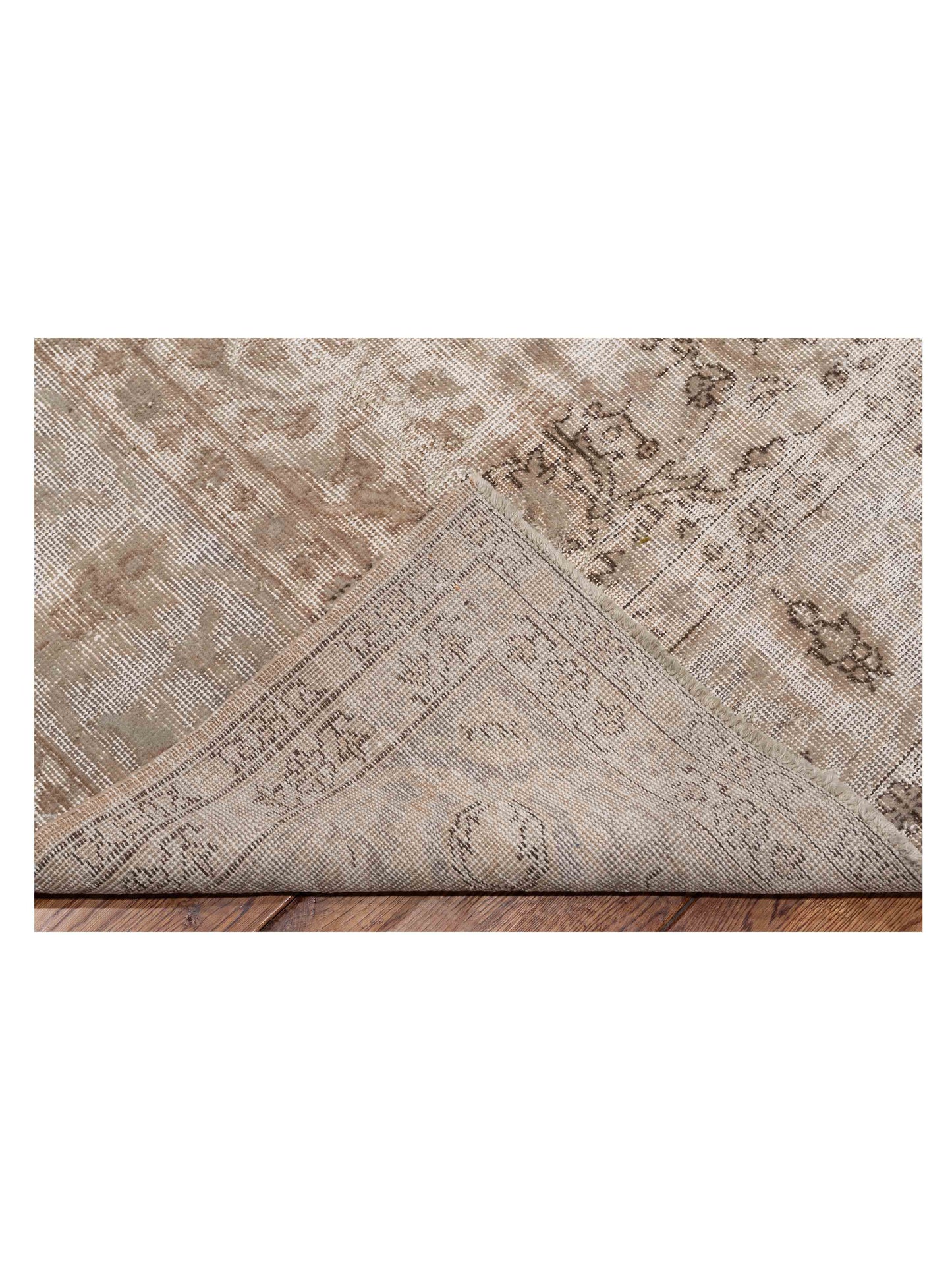 Pasha Vintage 122324 Silver Gray Transitional Hand Knotted Rug