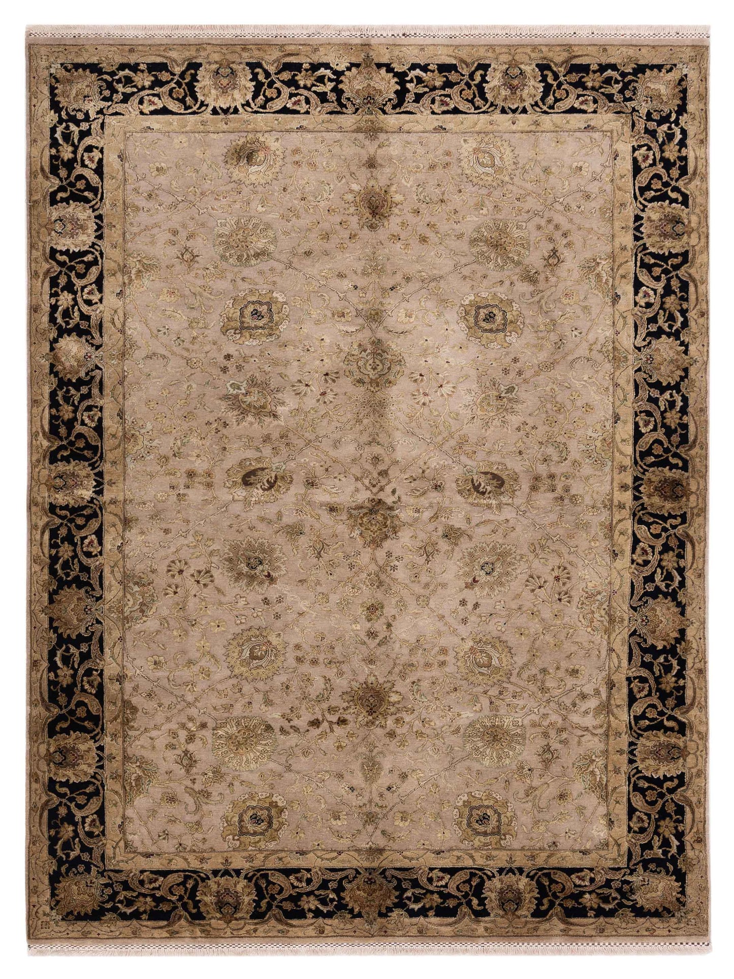 Rajpur Imperial Silk 122497 Beige Traditional Hand Knotted Rug