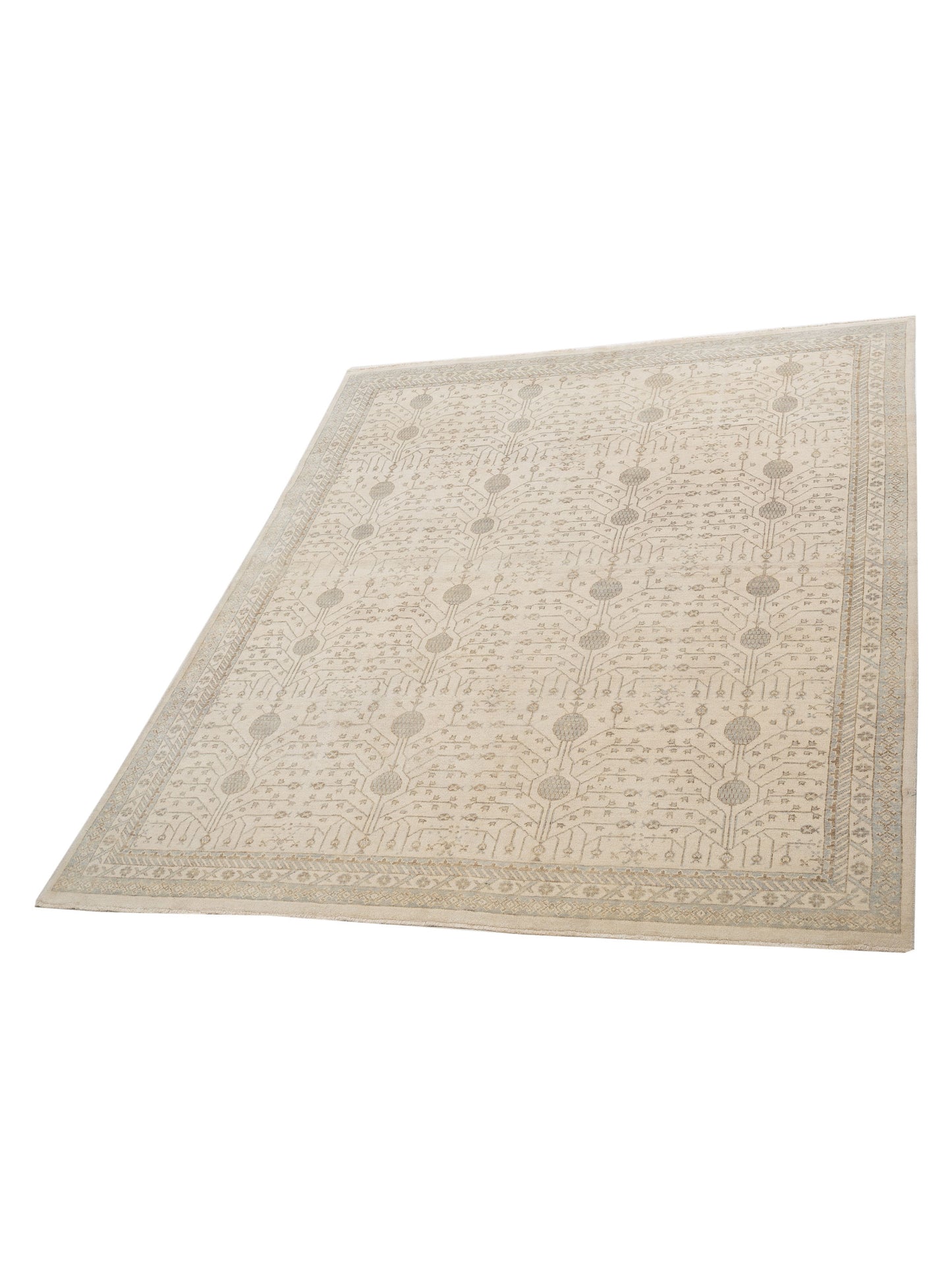 Rajpur Stella 122507 Ivory Ivory Transitional Hand Knotted Rug