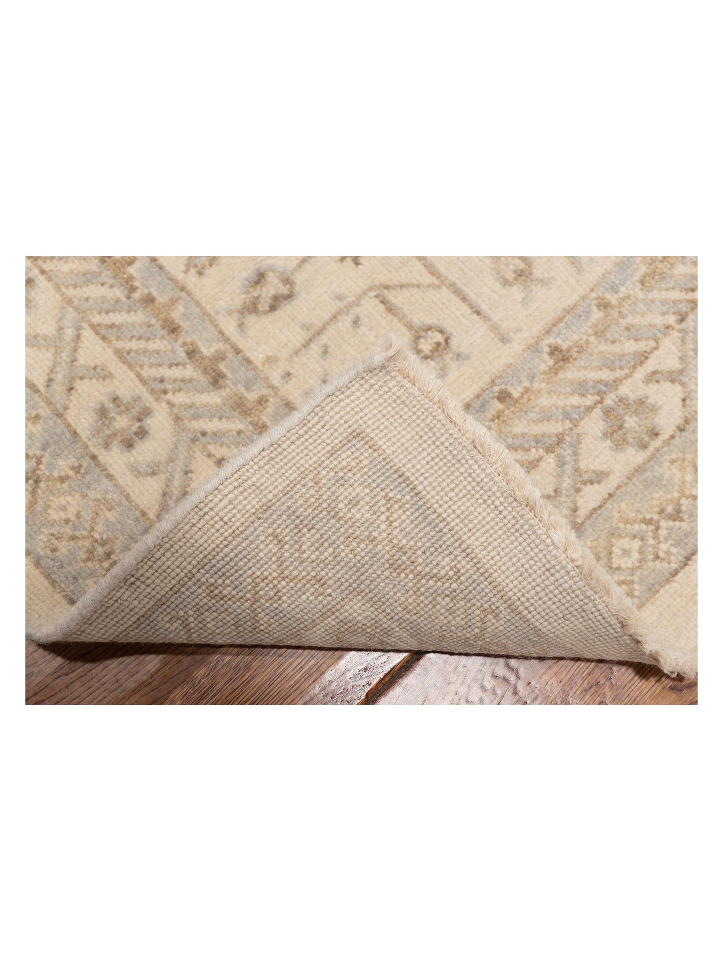 Rajpur Stella 122507 Ivory Ivory Transitional Hand Knotted Rug