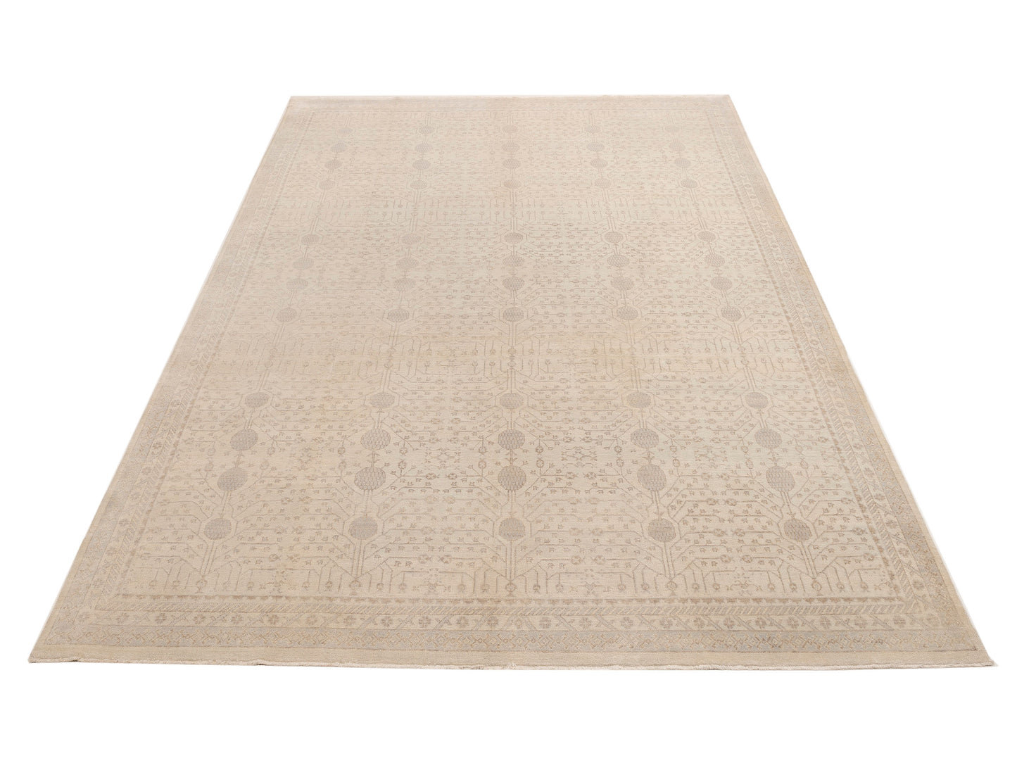 Rajpur Stella 122508 Ivory Ivory Transitional Hand Knotted Rug