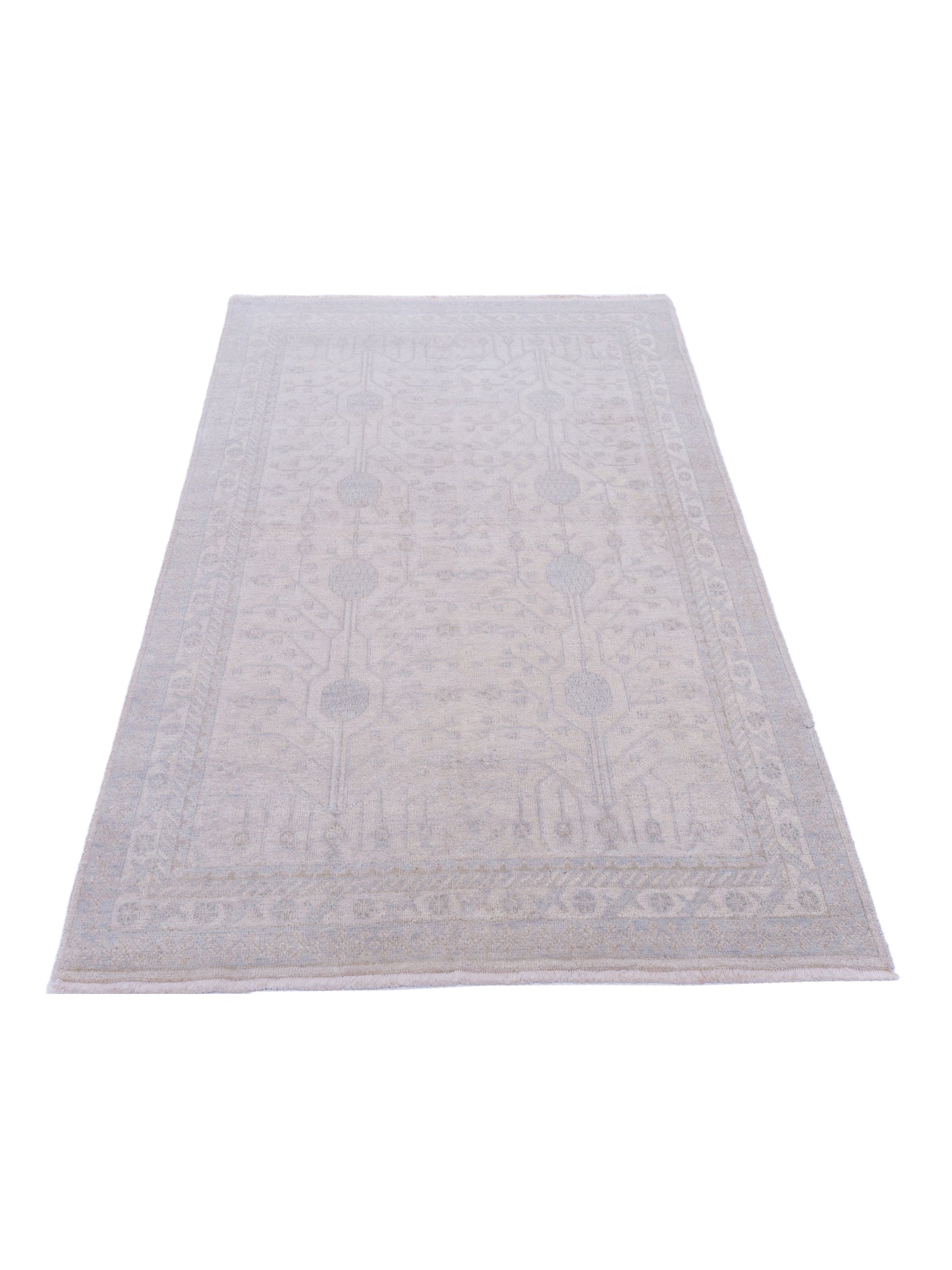 Rajpur Stella 122518 Ivory Ivory Transitional Hand Knotted Rug