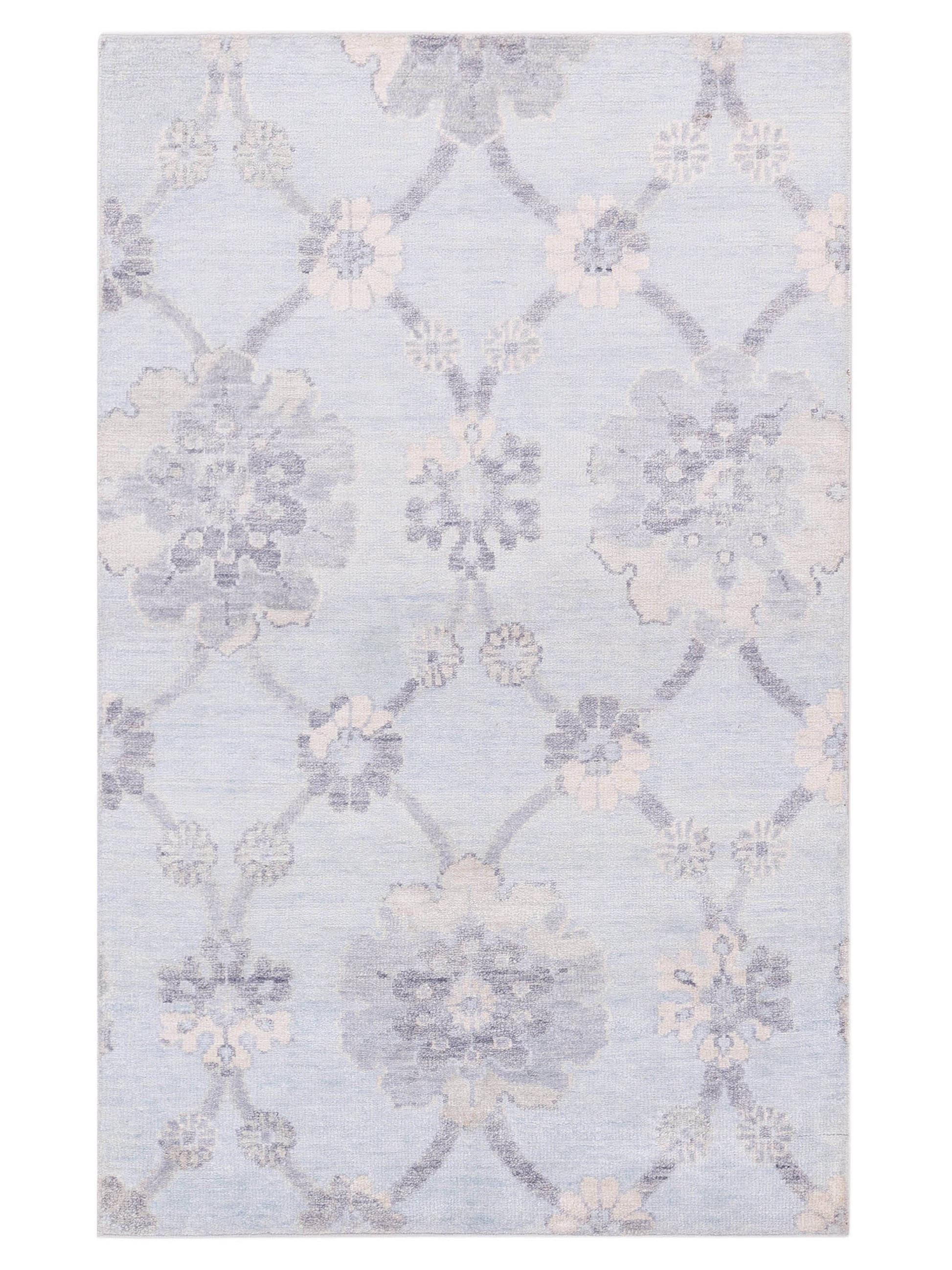 Siena Tibetino 122552 Blue Contemporary Hand Knotted Rug