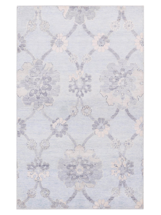 Siena Tibetino 122552 Blue Contemporary Hand Knotted Rug