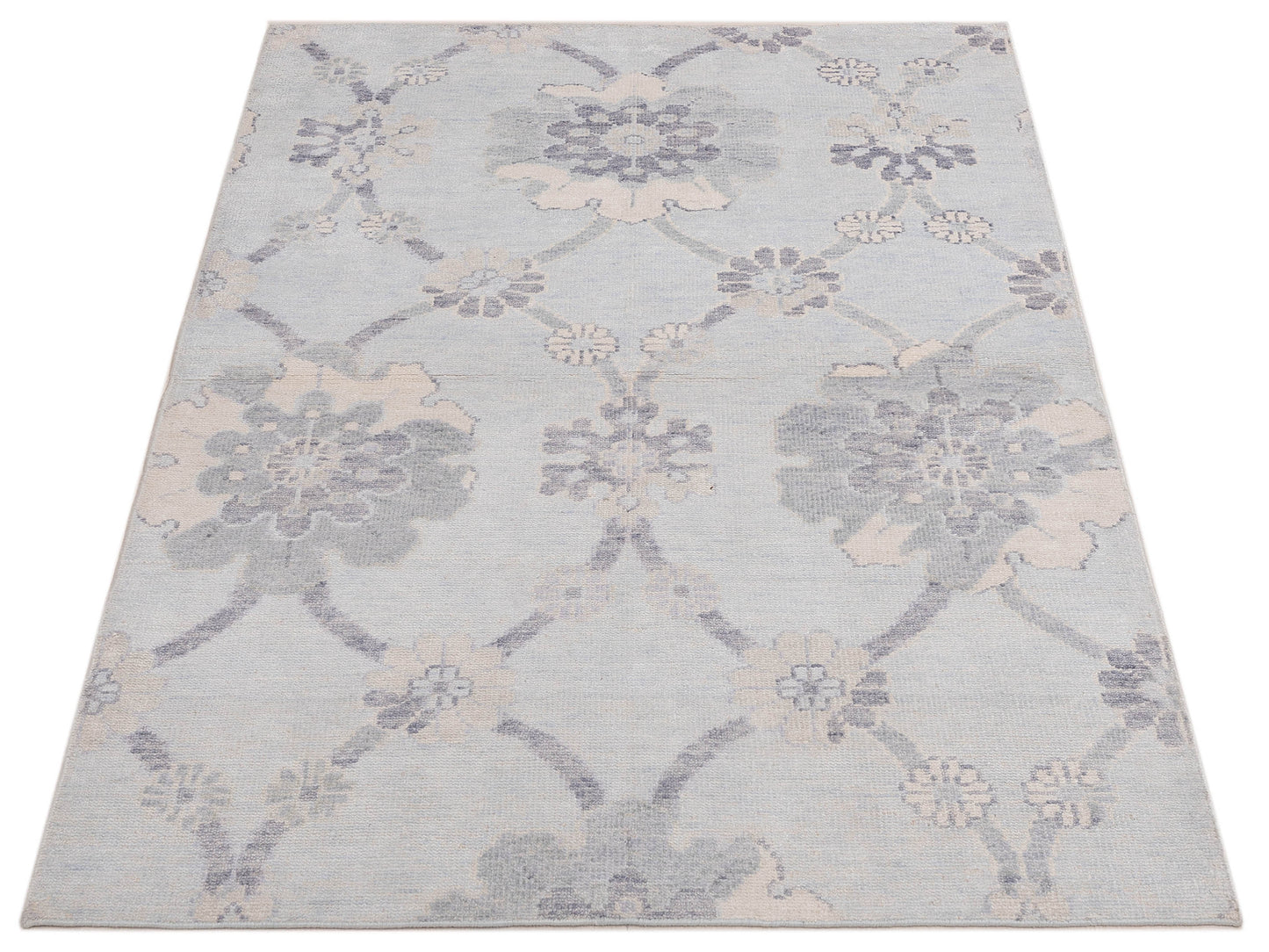 Siena Tibetino 122553 Silver  Traditional Hand Knotted Rug