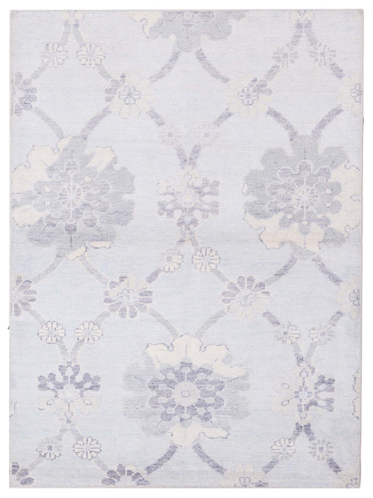 Siena Tibetino 122553 Silver Traditional Hand Knotted Rug