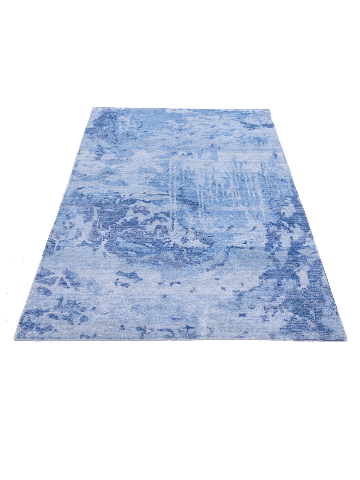 Siena Tibetino 122584 Blue  Contemporary Hand Knotted Rug