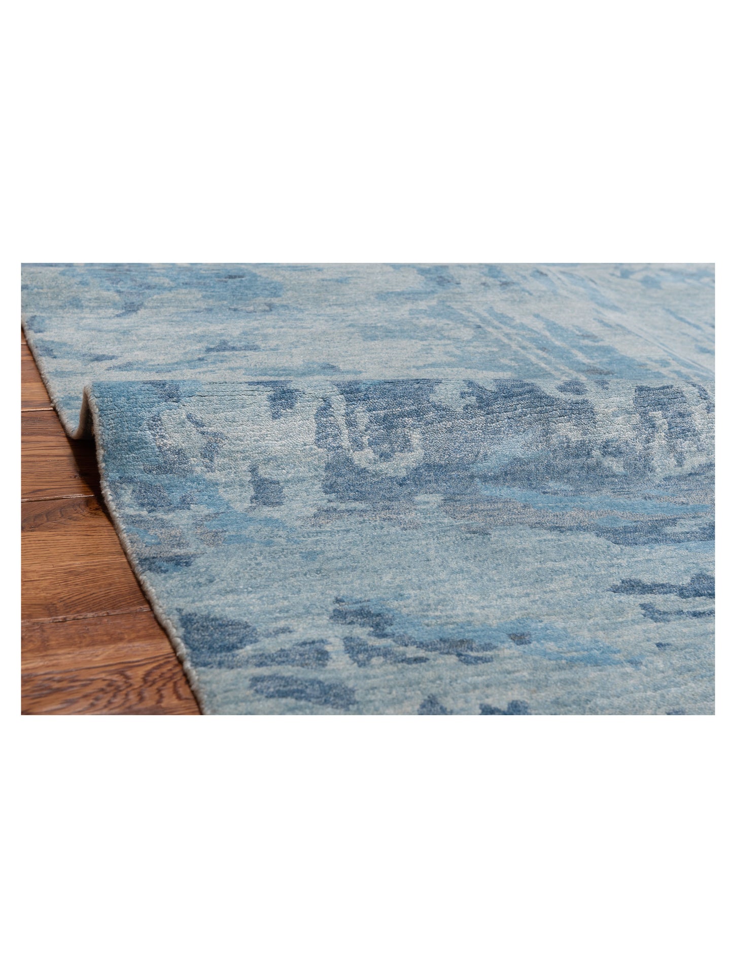 Siena Tibetino 122586 Blue  Contemporary Hand Knotted Rug