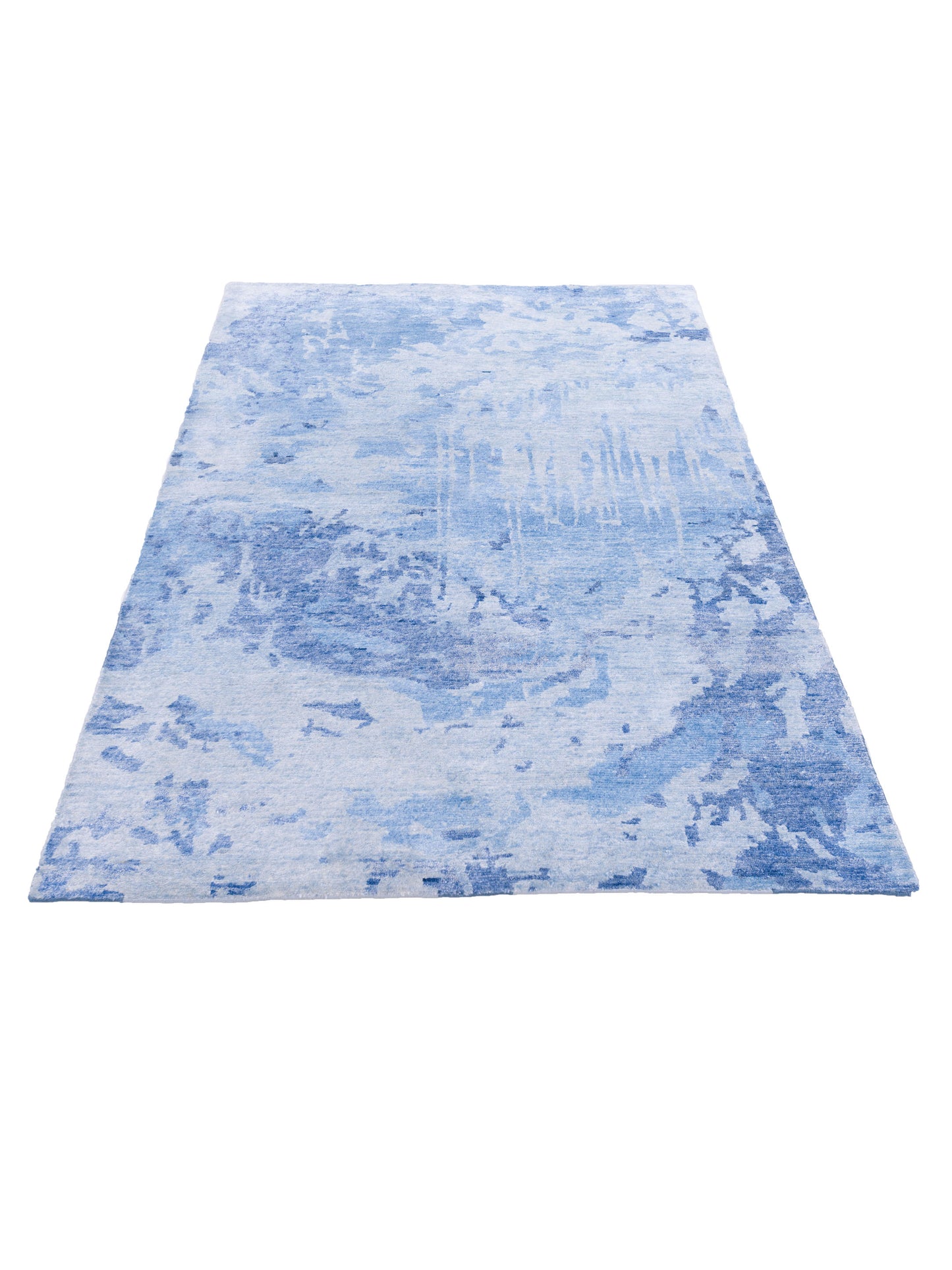 Siena Tibetino 122587 Blue  Contemporary Hand Knotted Rug