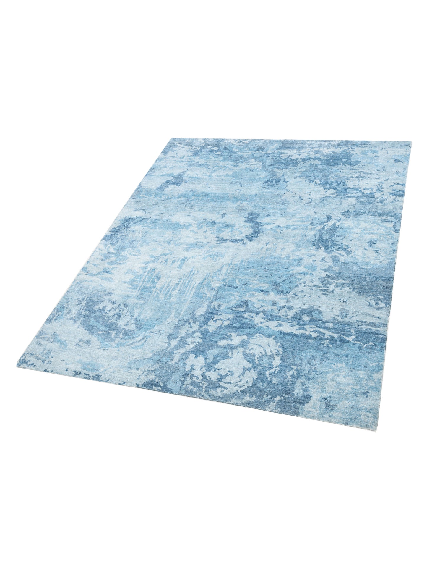 Siena Tibetino 122589 Blue  Contemporary Hand Knotted Rug