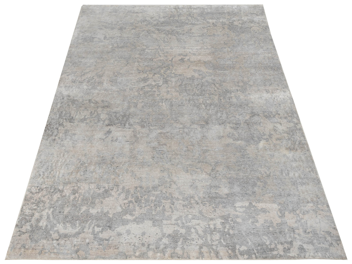 Siena Tibetino 122591 Silver Gray Traditional Hand Knotted Rug