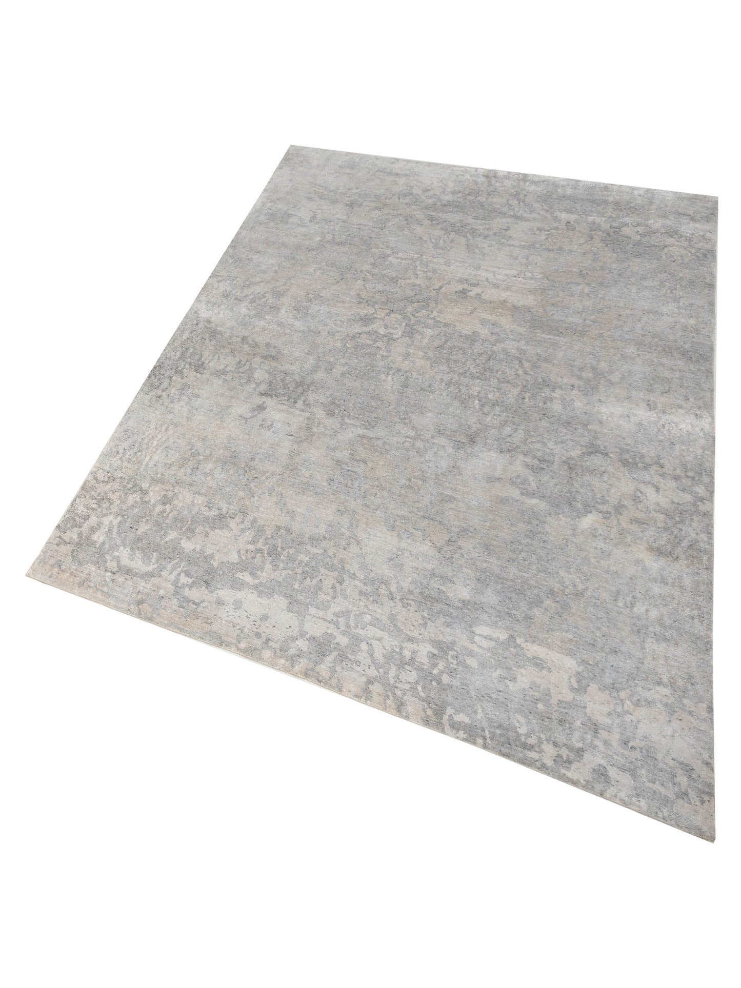 Siena Tibetino 122591 Silver Gray Traditional Hand Knotted Rug