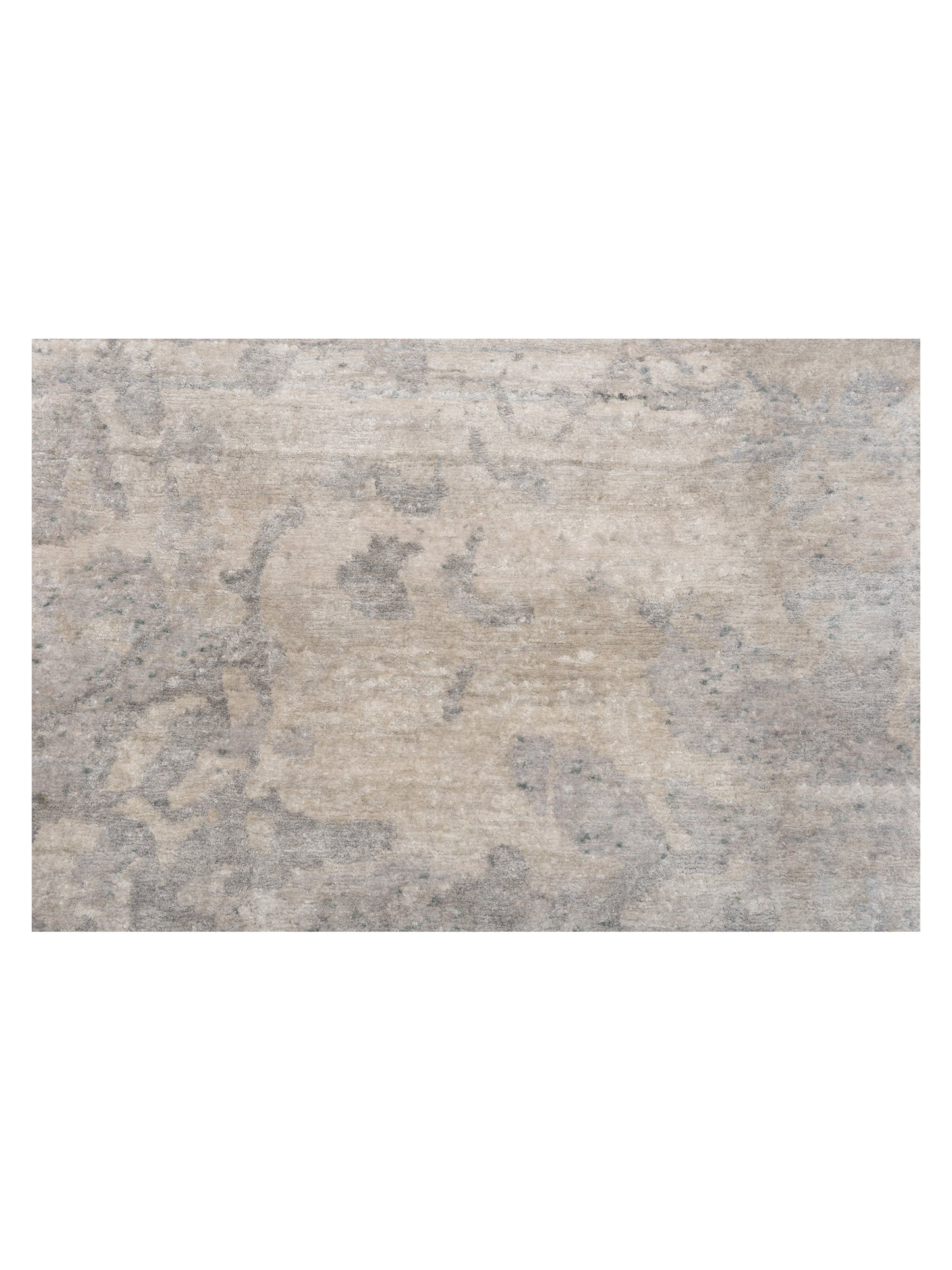 Siena Tibetino 122591 Silver Gray Traditional Hand Knotted Rug