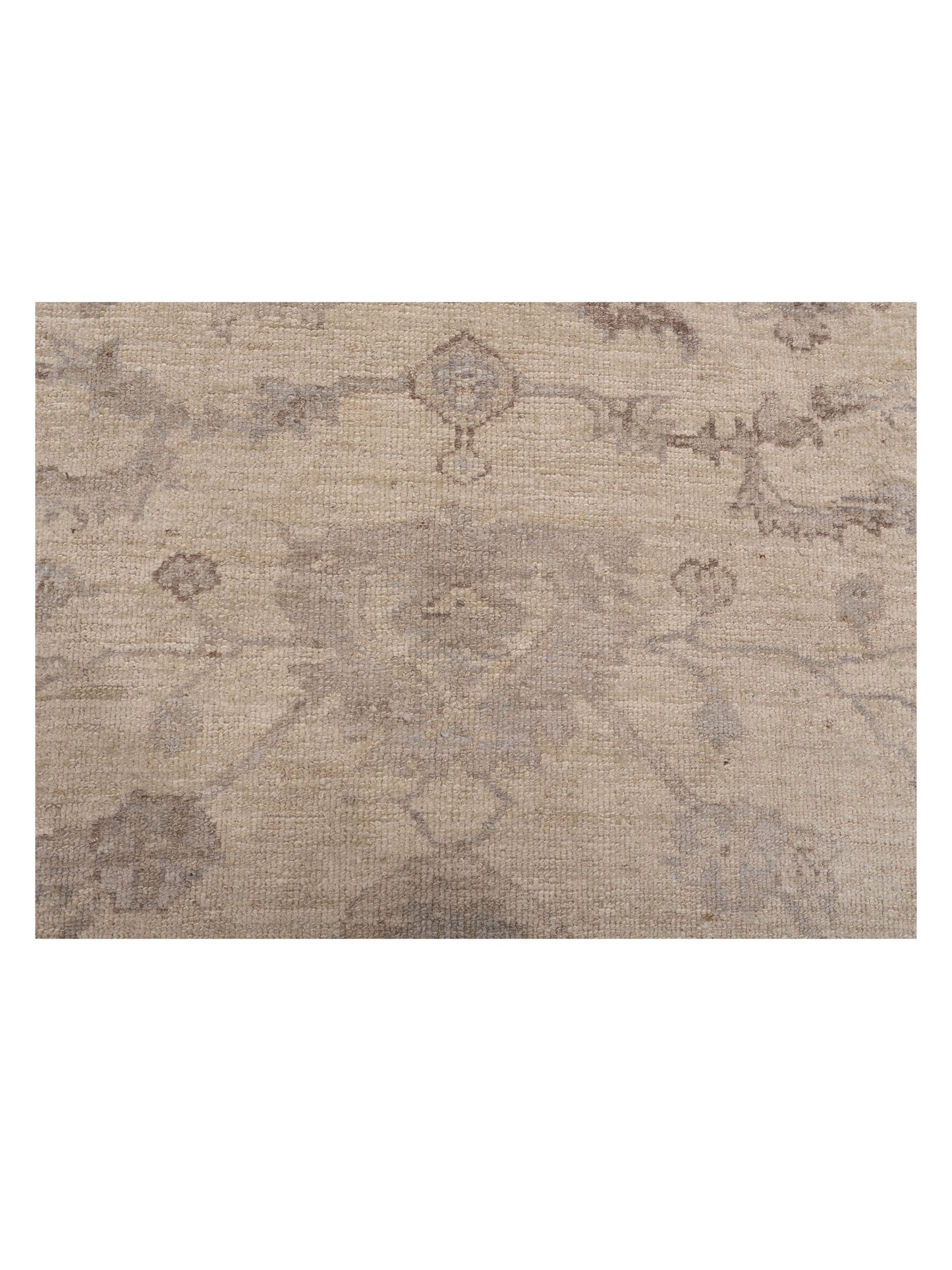 Authentic Angora Oushak Bade Ivory Ivory Traditional Hand Knotted Rug