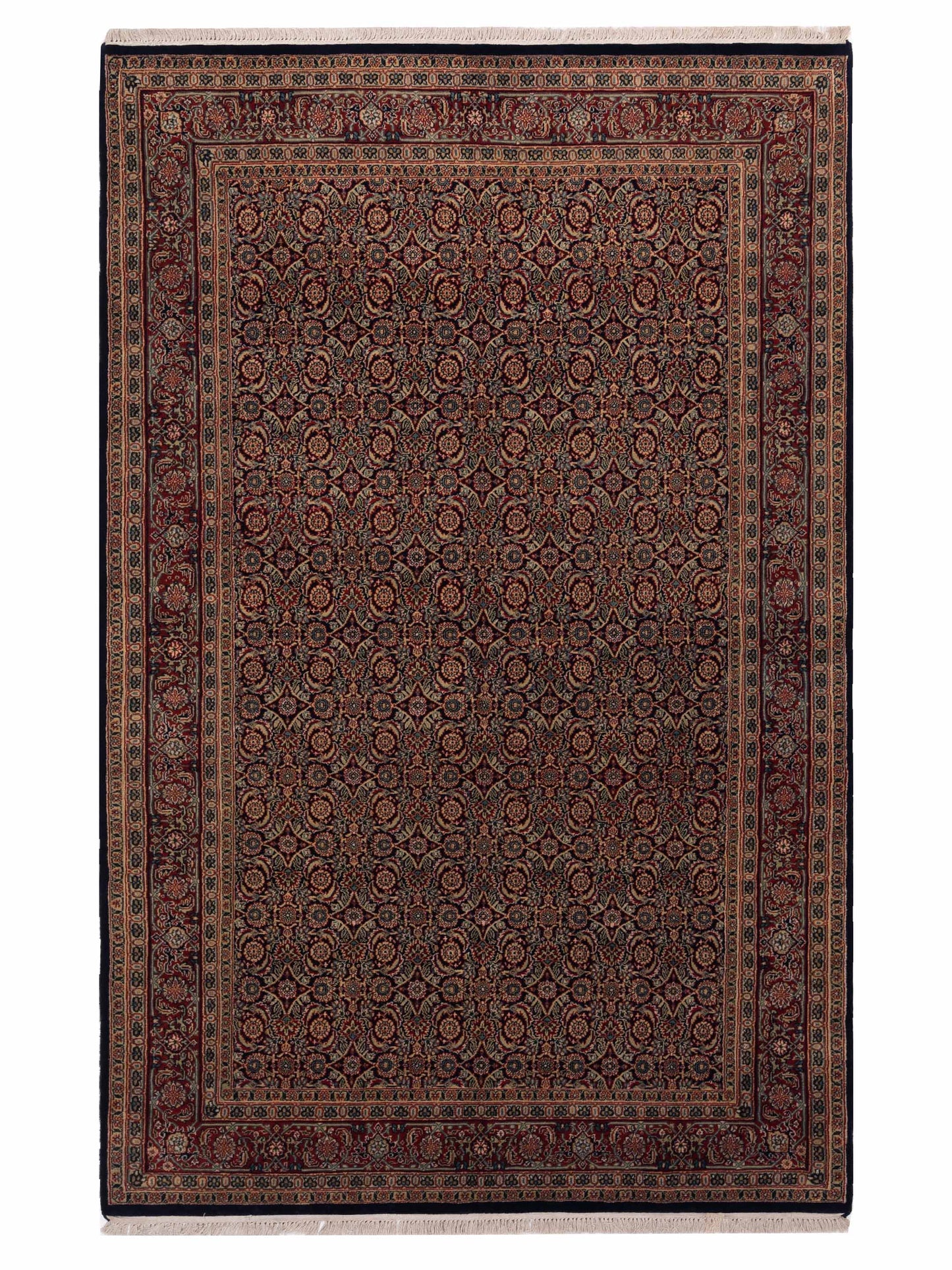 Rajpur Crown 123095 Black Transitional Hand Knotted Rug