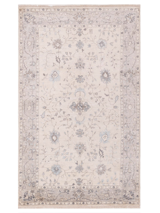 Siena Tibetino 123226 Ivory Contemporary Hand Knotted Rug