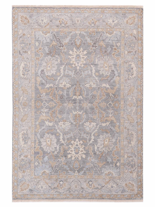 Siena Tibetino 123241 Gray Contemporary Hand Knotted Rug