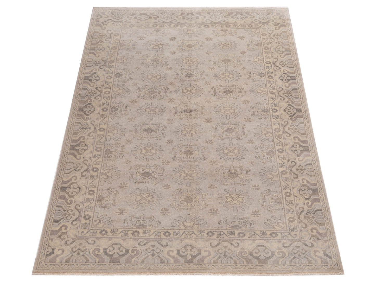 Rajpur Evren 123397 Gray Gray Transitional Hand Knotted Rug