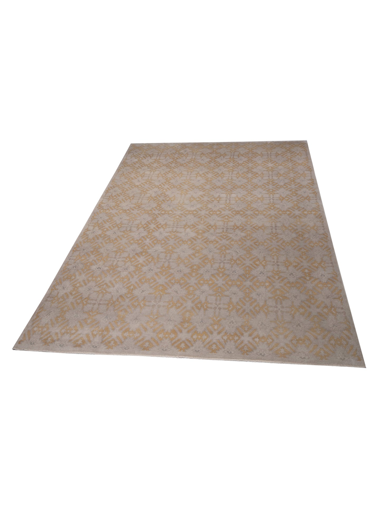 Rajpur Evren 123398 Silver Gold Transitional Hand Knotted Rug