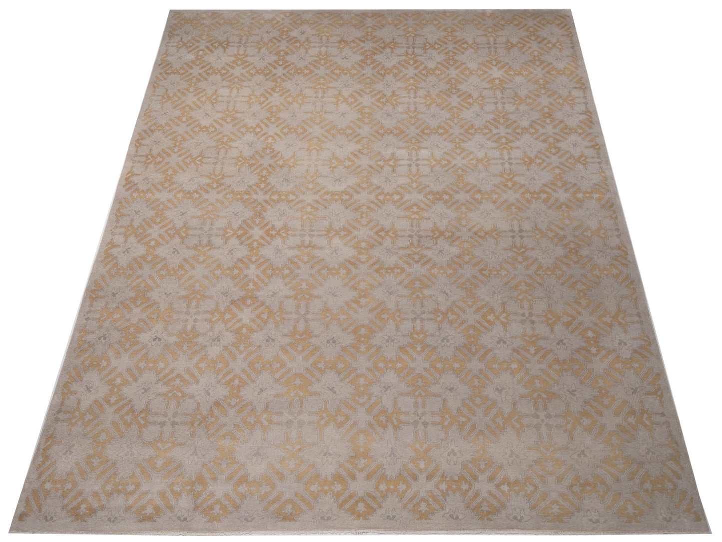 Rajpur Evren 123398 Silver Gold Transitional Hand Knotted Rug