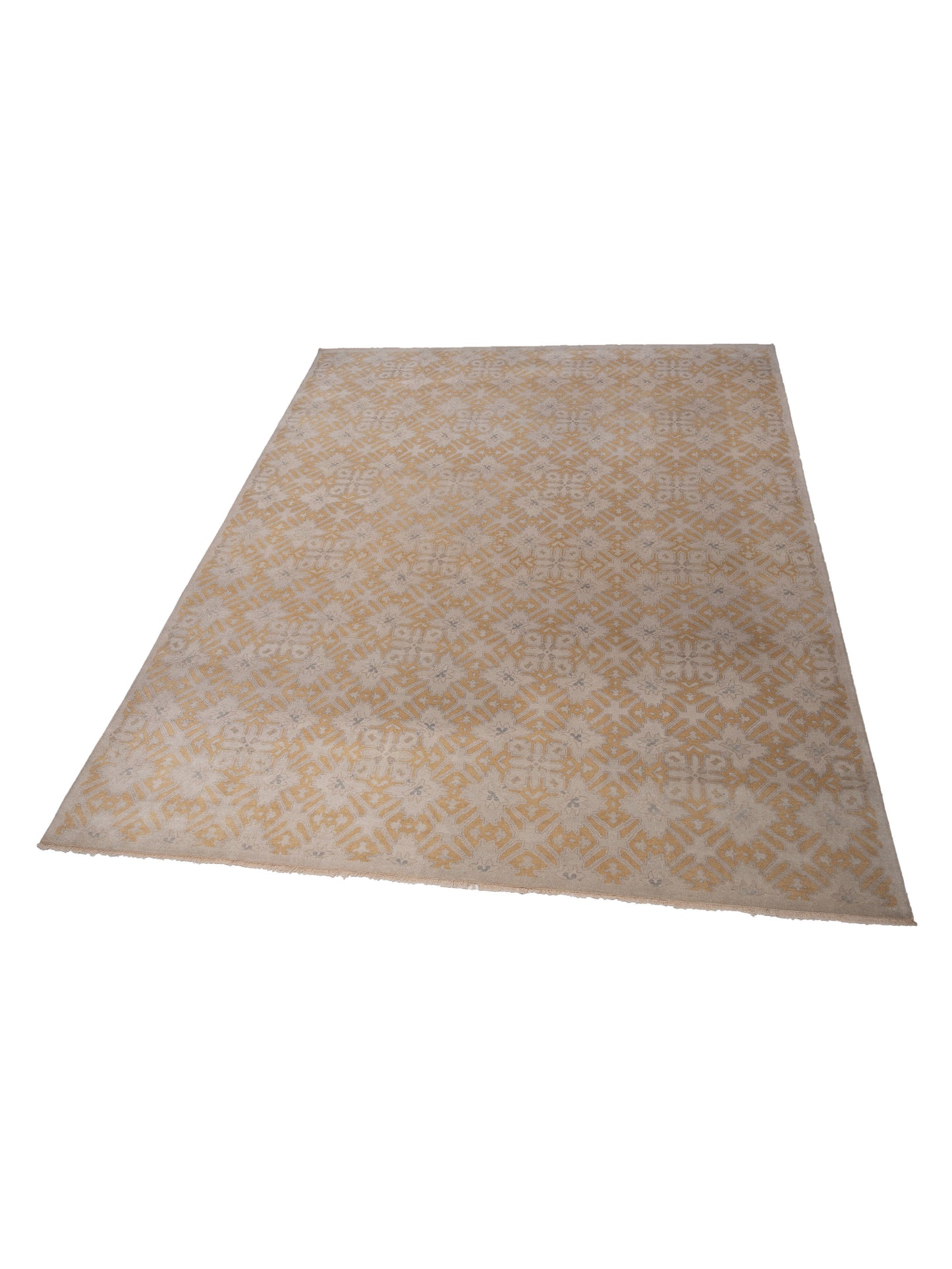 Rajpur Evren 123402 Cream Gold Transitional Hand Knotted Rug