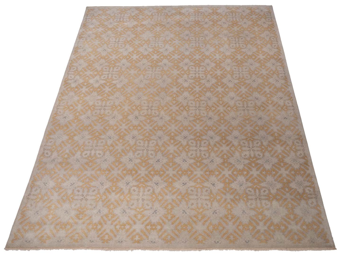 Rajpur Evren 123402 Cream Gold Transitional Hand Knotted Rug