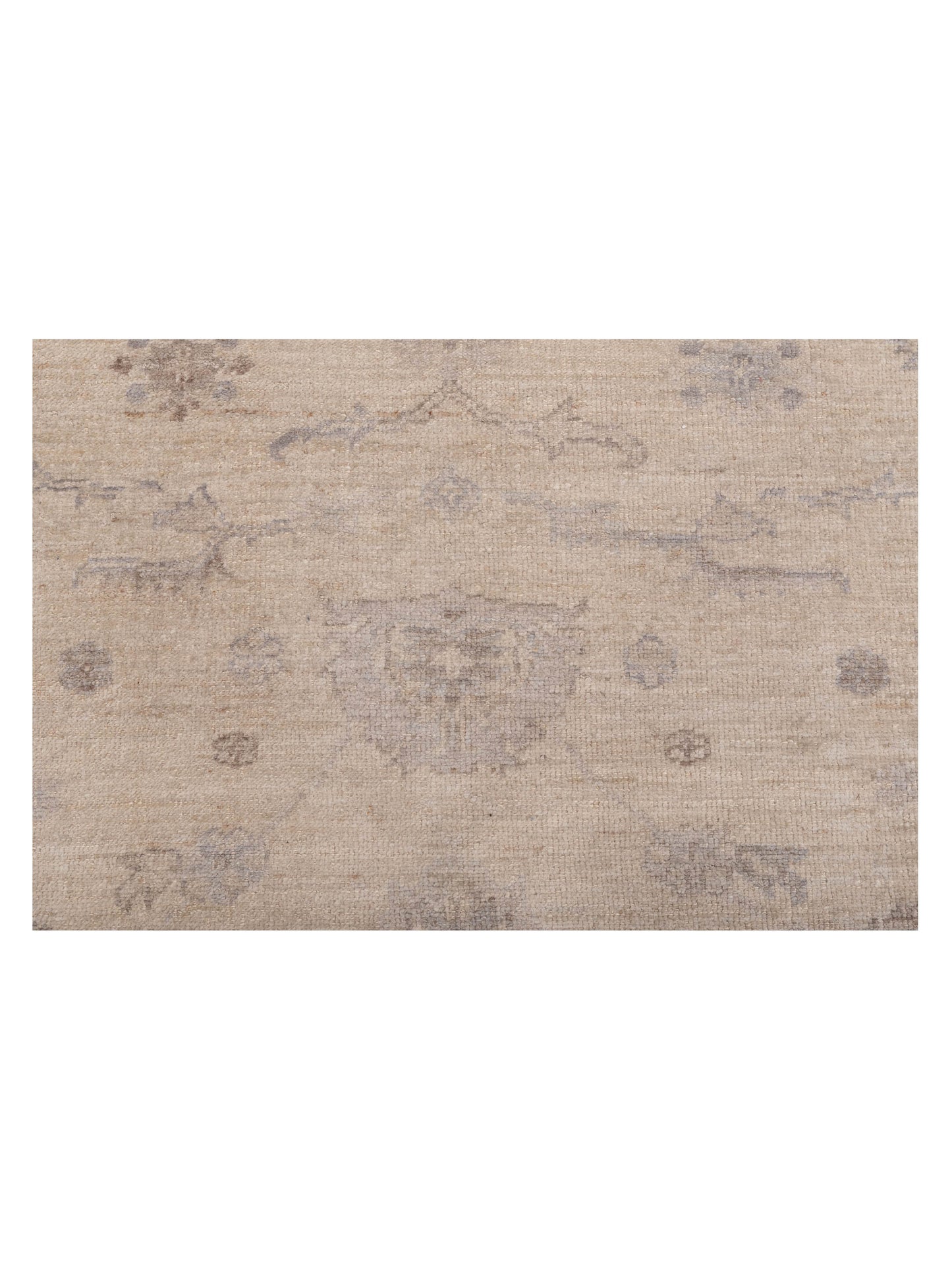 Authentic Angora Oushak Bade Ivory Ivory Traditional Hand Knotted Rug