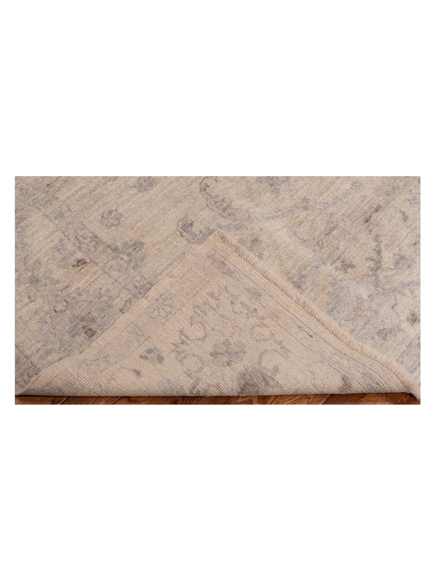 Authentic Angora Oushak Bade Ivory Ivory Traditional Hand Knotted Rug