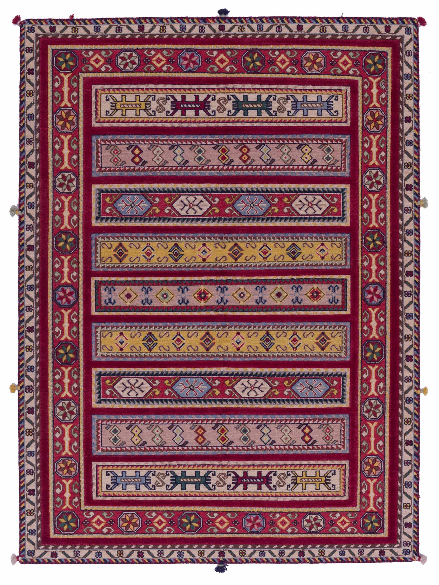 Rajpur Soumak Tribal 123741 Multi Tribal Hand Woven Rug