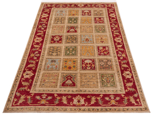 Pasha Sultan 124175 Multi Tribal Hand Knotted Rug