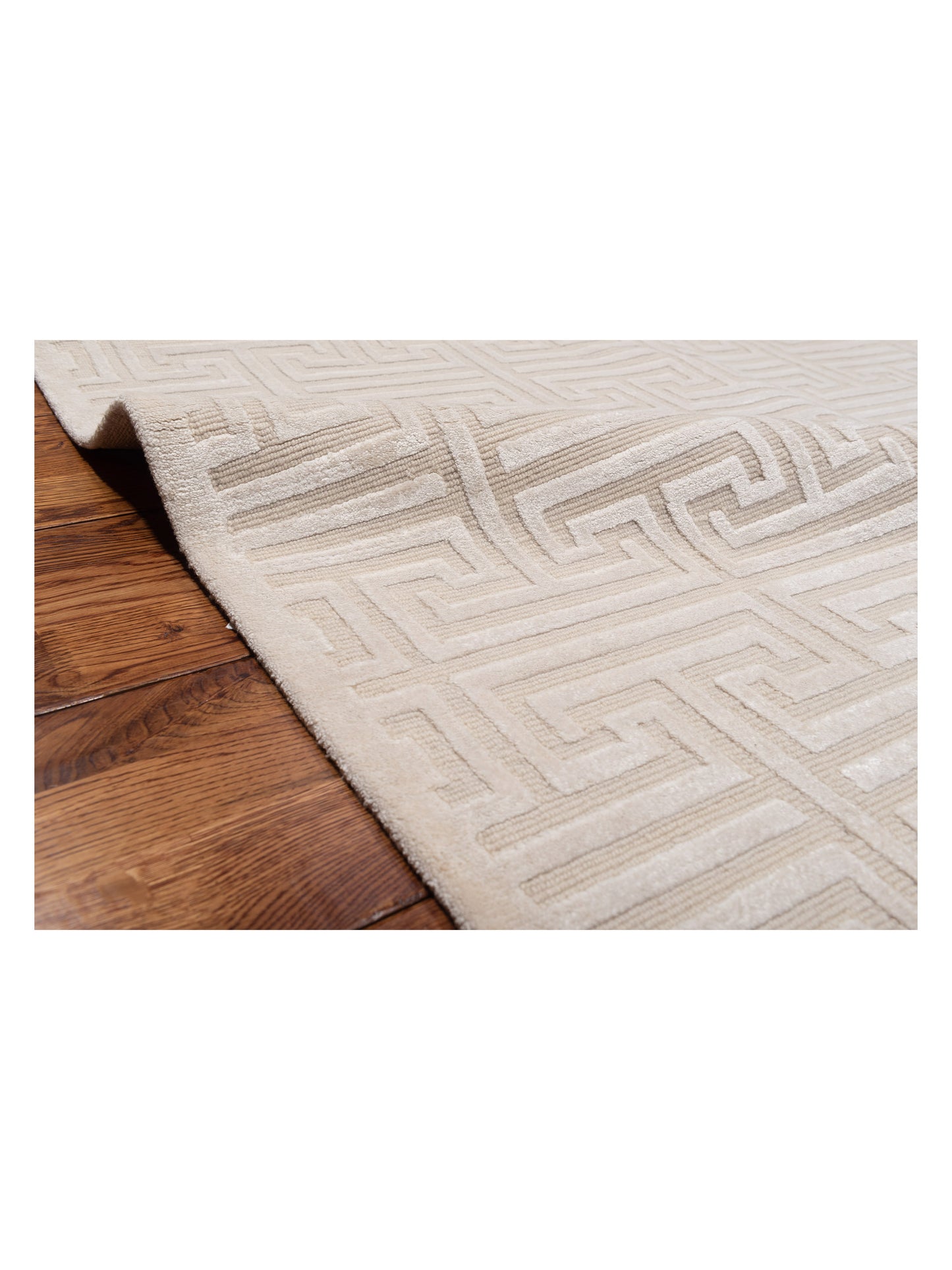 Siena Tibetino 124217 Beige Ivory Contemporary Hand Knotted Rug