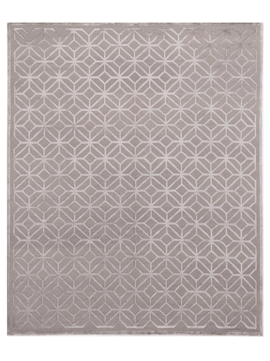 Siena Tibetino 124228 Gray Contemporary Hand Knotted Rug